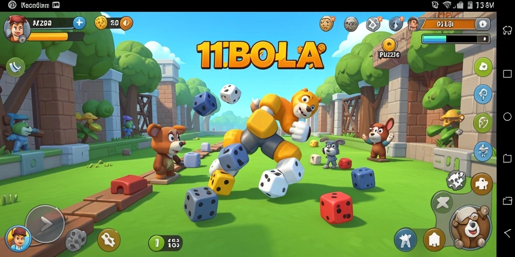 Menampilkan gameplay seru dalam permainan Puzzle 11BOLA.