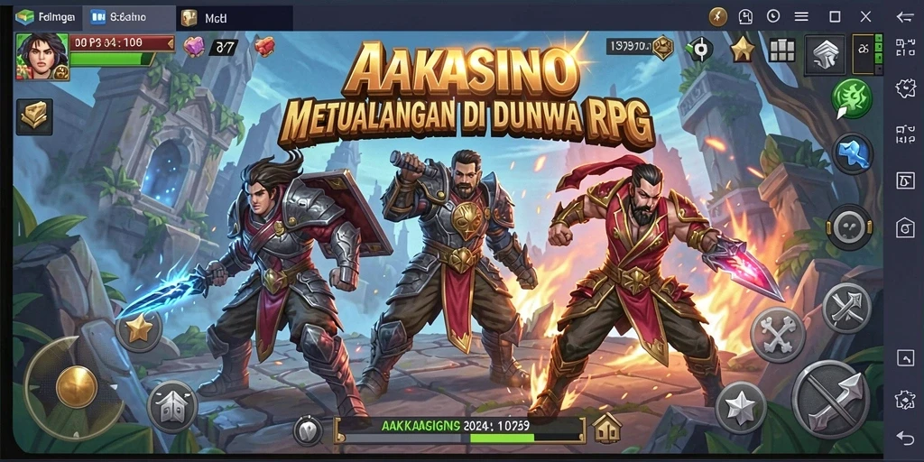 Gameplay seru dan menarik di AAKASINO saat menjelajahi dunia RPG.