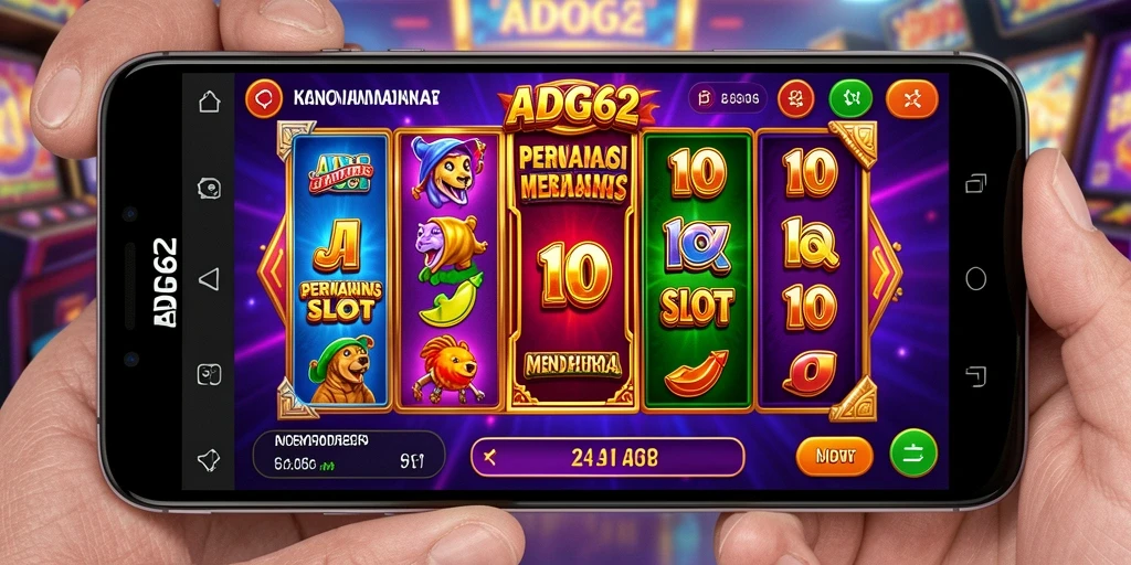 Tampilan gameplay ADG62 yang menarik dan menghibur.