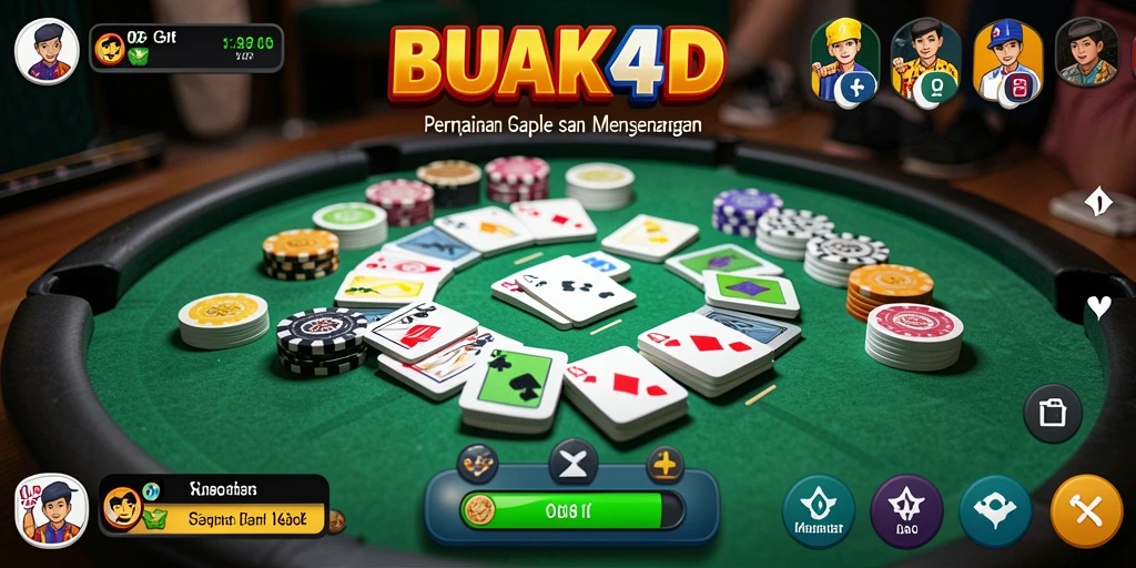 Tampilan seru BUAH4D saat bermain Gaple dengan teman-teman.