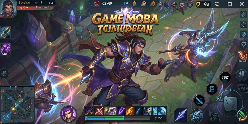 Screenshot C8VIP menampilkan aksi seru dalam pertempuran tim.