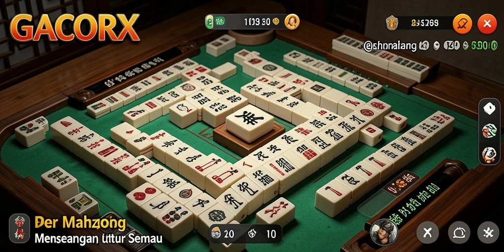 Gameplay Mahjong yang menarik dan menantang di GACORX.