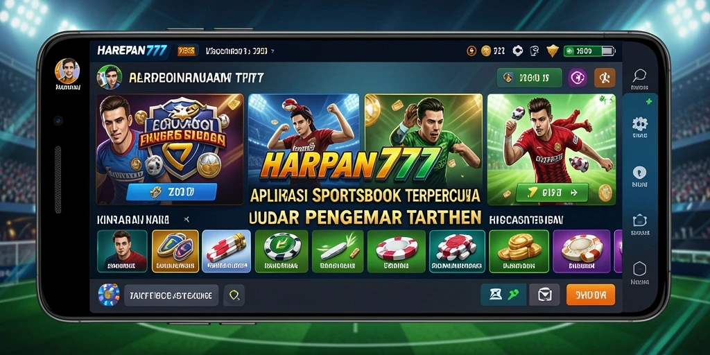 Tampilan gameplay <strong>HARAPAN777</strong> dengan berbagai pilihan taruhan olahraga.