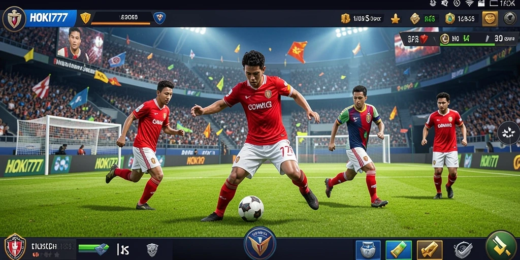 Tangkapan layar utama HOKI777 menampilkan gameplay olahraga yang menarik.