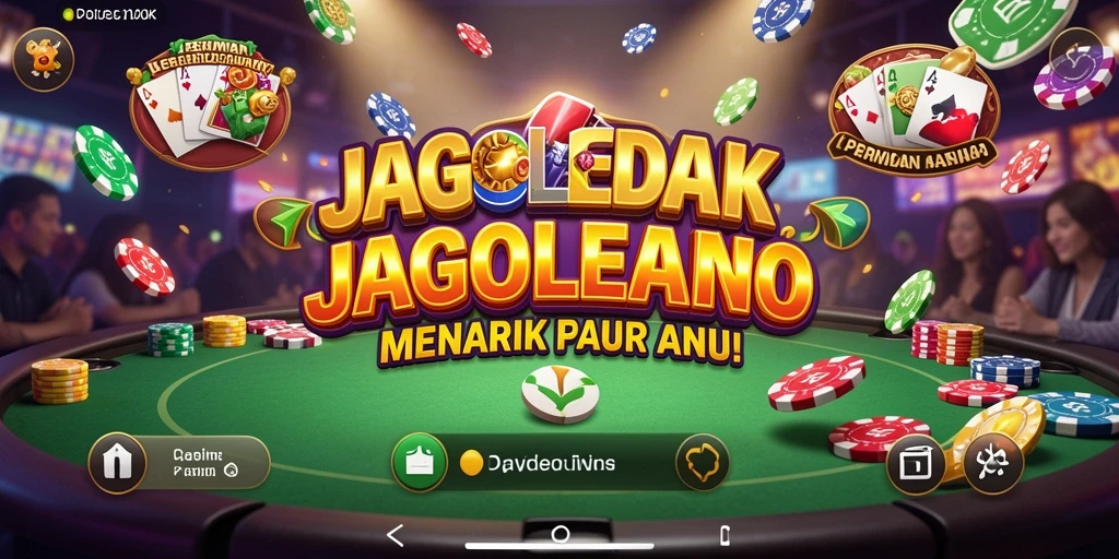 Tampilan permainan kasino yang menarik dan menegangkan di JAGOLEDAK.