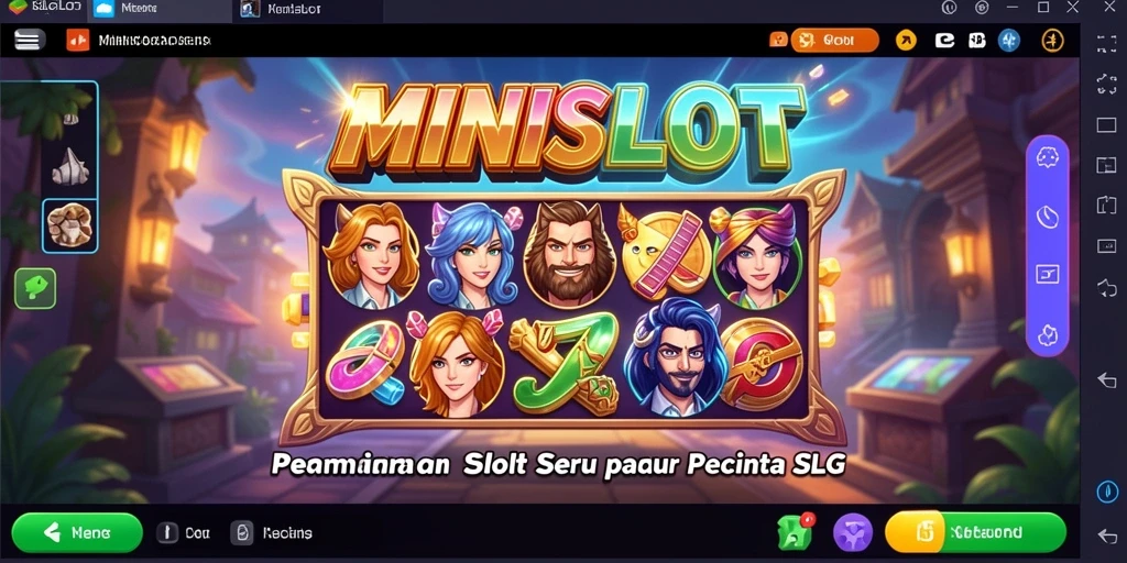 Tampilan menarik dari gameplay MINISLOT dengan berbagai simbol slot.
