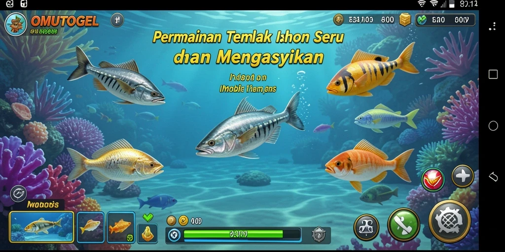 Tampilan gameplay OMUTOGEL yang penuh aksi Tembak Ikan.