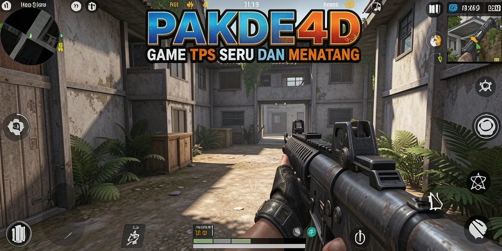 Screenshot menampilkan aksi mendebarkan dalam game TPS PAKDE4D.