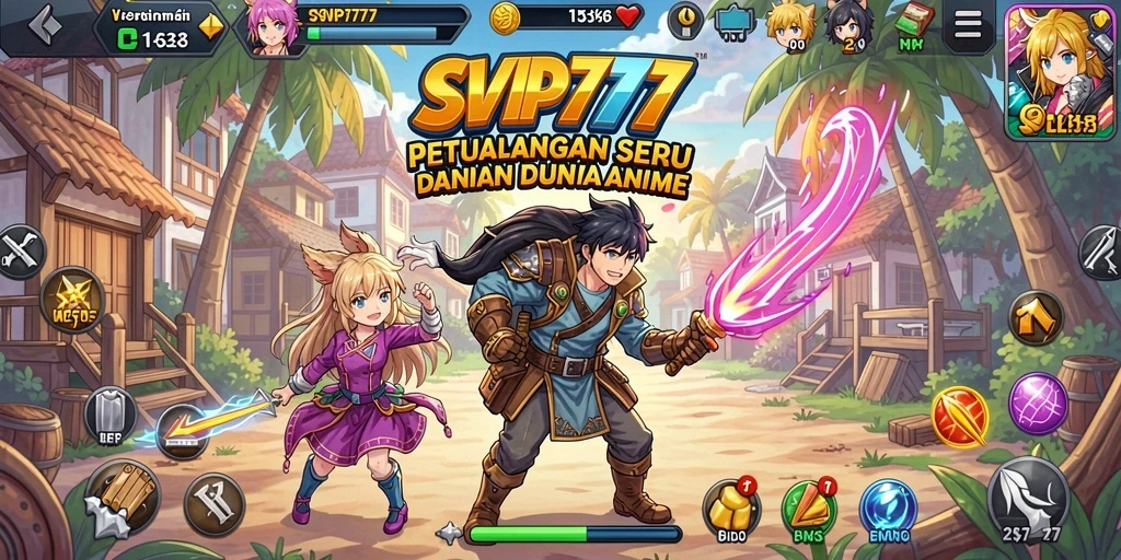 Gameplay menarik dengan karakter Anime berwarna-warni.