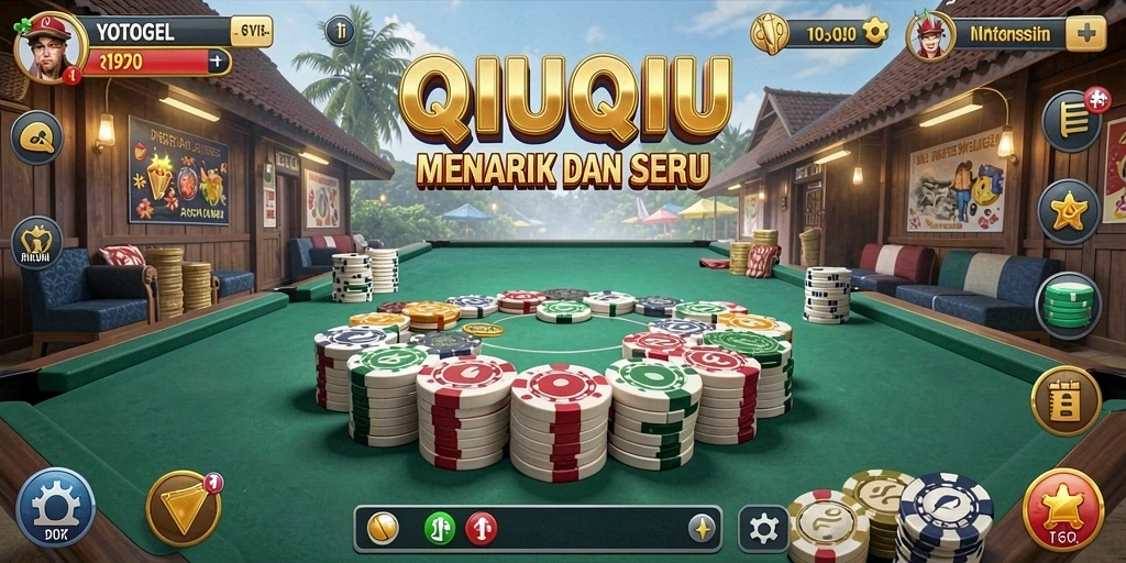 Tampilan gameplay QiuQiu yang seru dan interaktif di YOTOGEL.